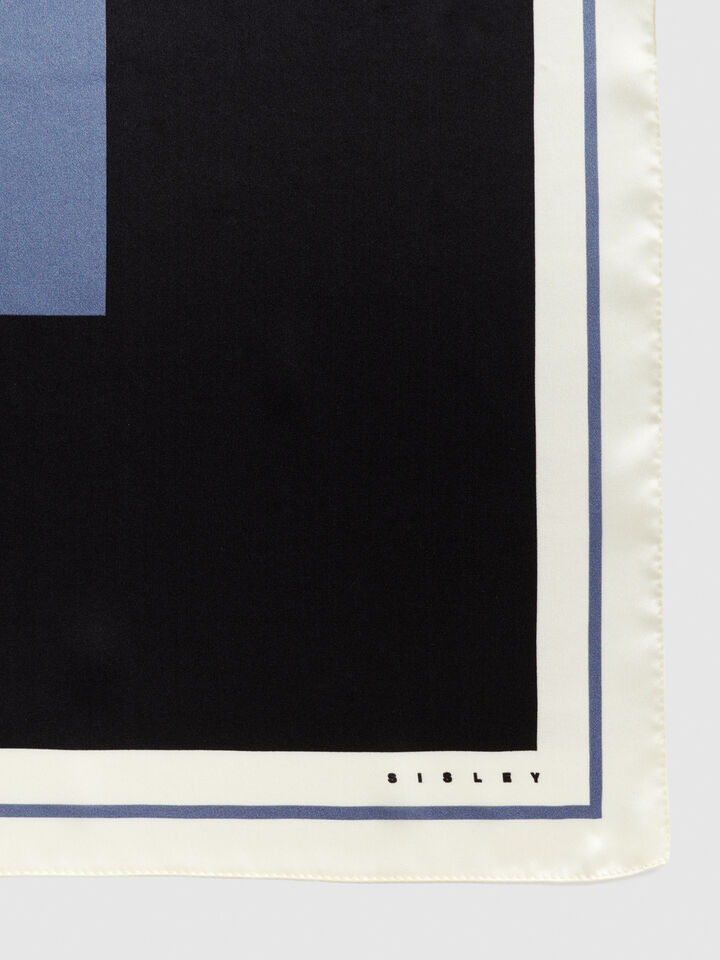 100% silk scarf - null - Multi-color | Sisley image number 2